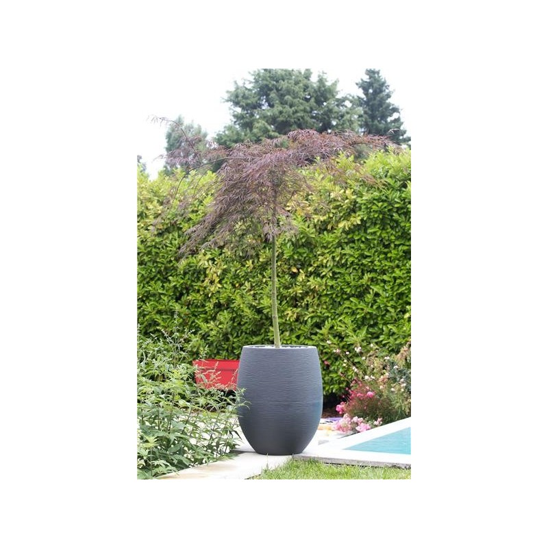 Pot EGG "GRAPHIT" Ø50 cm - h. 45 cm - 46 L