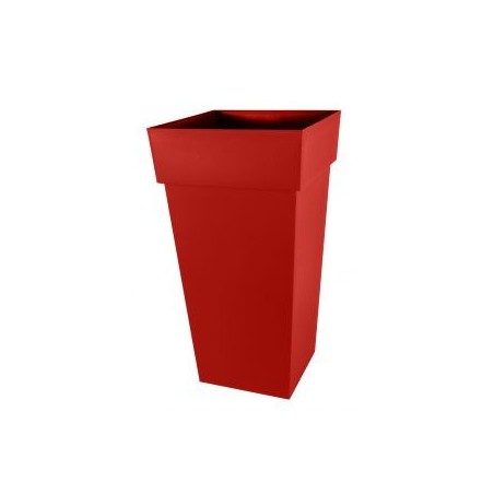 Pot TOSCANE Haut Carré XXL Rouge Rubis