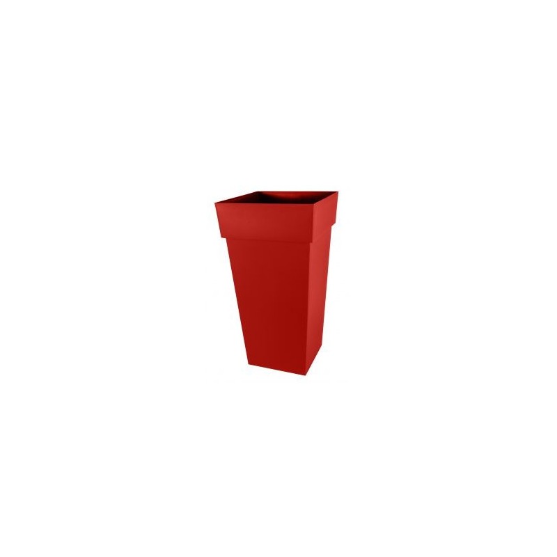 Pot TOSCANE Haut Carré XXL Rouge Rubis