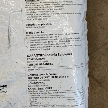 Sac de Copeaux de bois rouge 50 L - Terraland 2