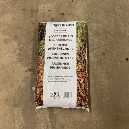 Sac de d'écorces de pin des Ardennes 55 L - Terraland