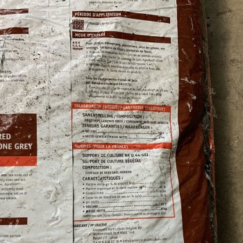 Sac de copeaux de bois gris ardoise 50 L - Agrofino 2