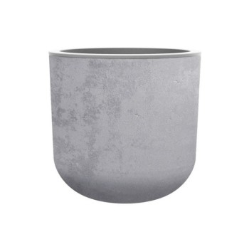 Pot EGG "GRAPHIT" Ø50 cm - h. 45 cm - 46 L - Blanc Cérusé