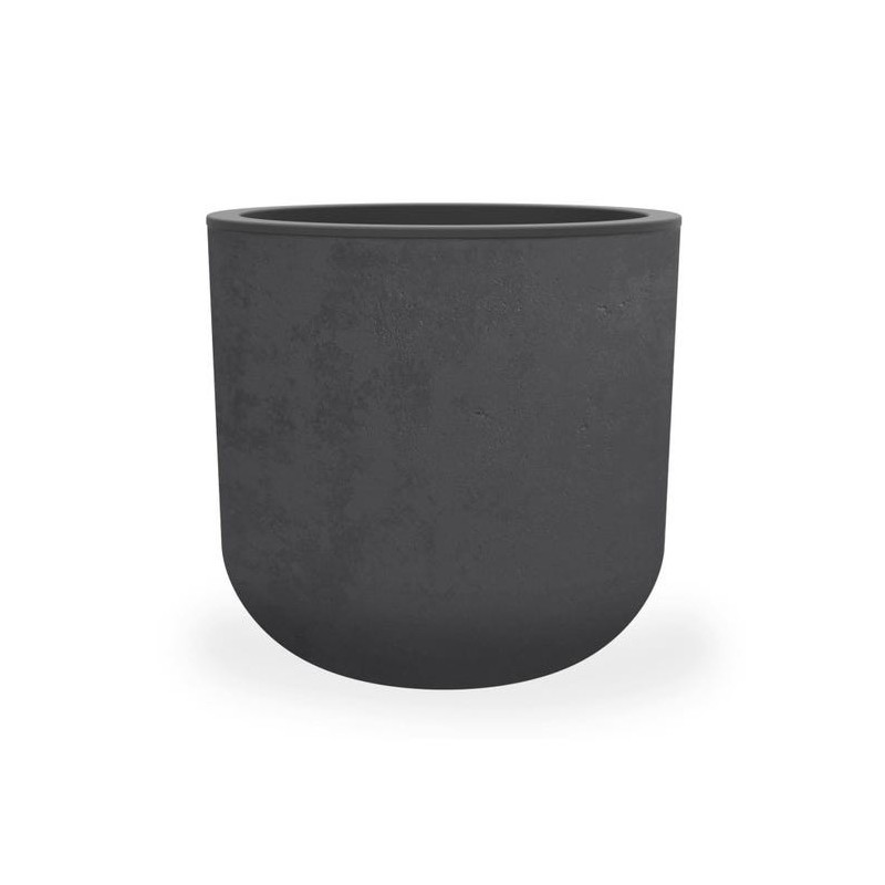 Pot EGG "GRAPHIT" Ø50 cm - h. 45 cm - 46 L - Blanc Cérusé