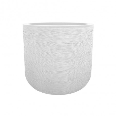 Pot EGG "GRAPHIT" Ø50 cm - h. 45 cm - 46 L - Blanc Cérusé