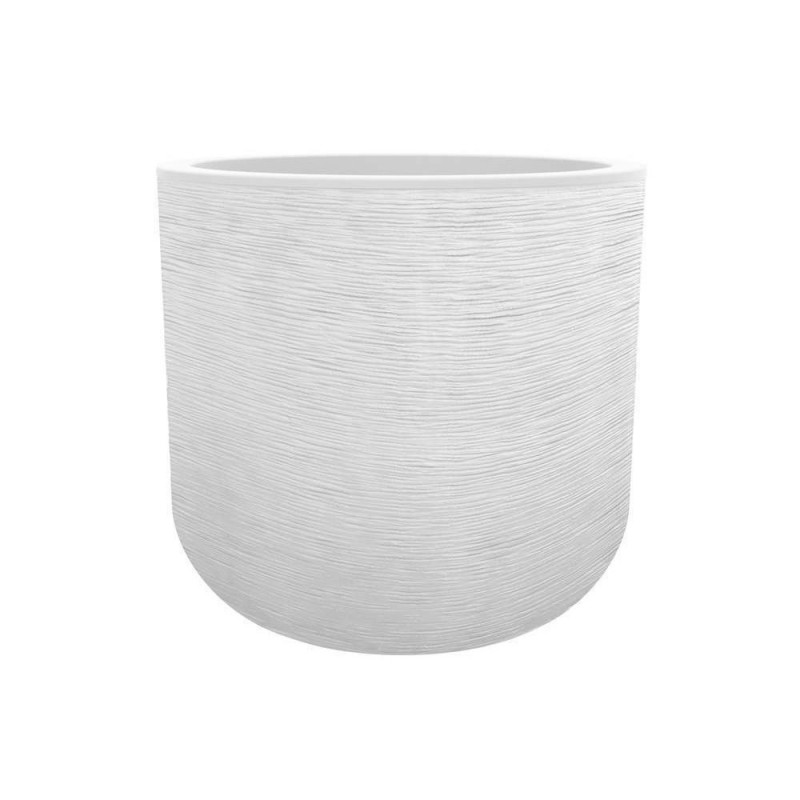 Pot EGG "GRAPHIT" Ø50 cm - h. 45 cm - 46 L - Blanc Cérusé