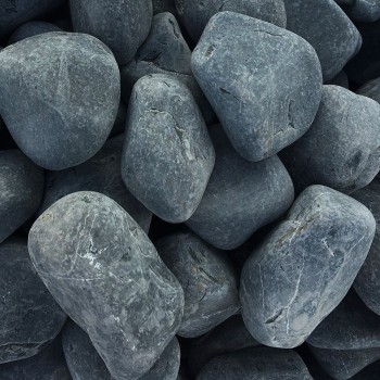 Graviers de marbre roulés noir